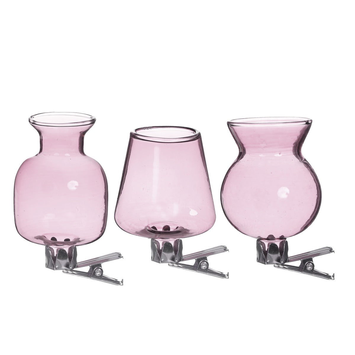 Vases on clip assorted of 3 pieces Pink (1 pcs.) [IFS