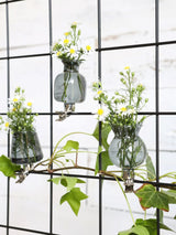 Vaasjes op clip assorti van 3 st Grijs - 1 st