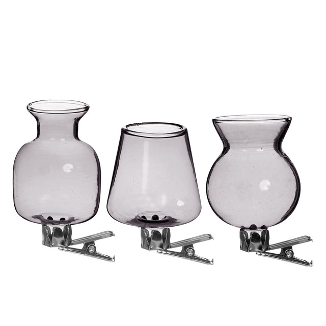 Vases on clip assortment of 3 pieces Grey (1 pcs.) [IFS