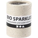 Bio Glitter, zwart, d: 0,4 mm, 10 gr - 1 Doosje