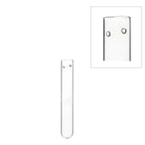 Reageerbuis met 2 gaten, set van 12 glazen buizen Ø1,5 h.10cm - 12 stuks