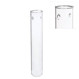 Glazen Reageerbuis Ø3 h.20cm w. 2 gaten - 6 stuks