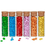 Glazen reageerbuisjes met kurk Ø3cm, H: 10cm - 12 st