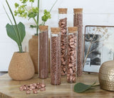 Glazen reageerbuisjes met kurk Ø3cm, H: 20 cm - 6 st