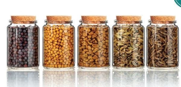 Voorraadcilinder met kurk Ø4,5cm 7,5cm hoog - 12 st