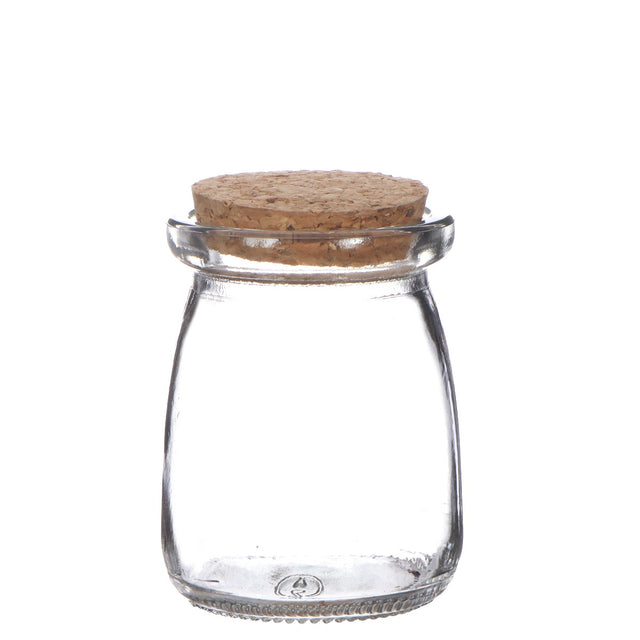 Glass jar with cork Ø9cm and 12.5cm high (12 pcs.) [IFS