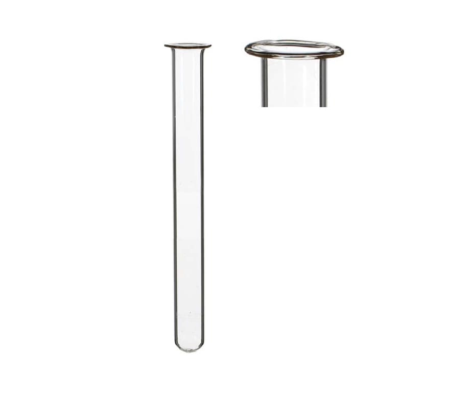 Glass Test tube 20mm diameter 200mm high, with ring 