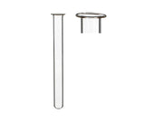 Glass Test tube 20mm diameter 200mm high, with ring 