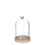 Stolp met houten basis Ø12 h.18,5 cm - 1 stuk