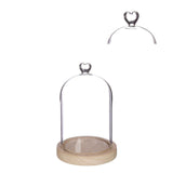 Stolp met houten basis Ø12 h.18,5 cm - 1 stuk