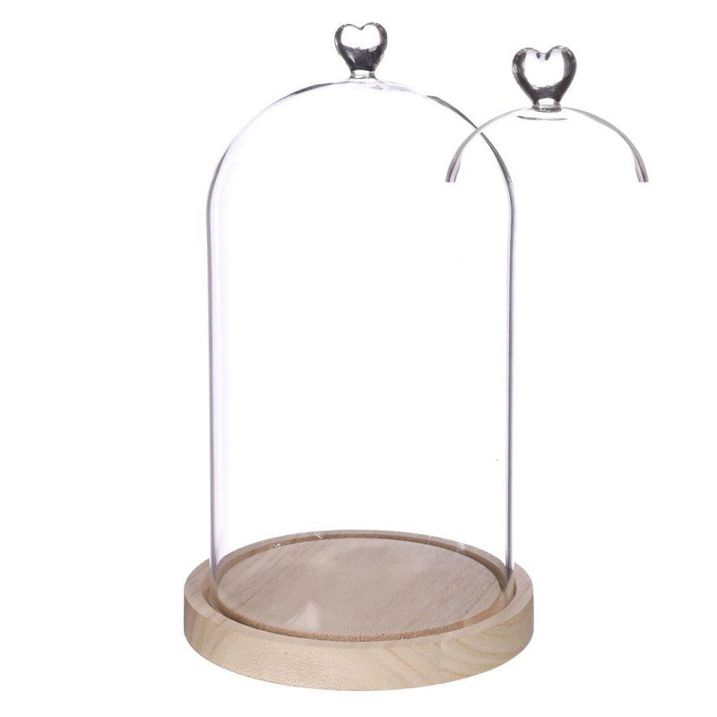 Stolp met houten basis Ø17 h.30 cm - 1 stuk
