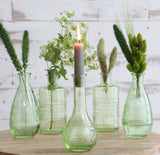 Bloemenvaasje Rome Ø7,5cm en 16cm hoog Groen - 12 st