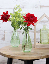 Bloemenvaasje Rome Ø7,5cm en 16cm hoog Groen - 12 st