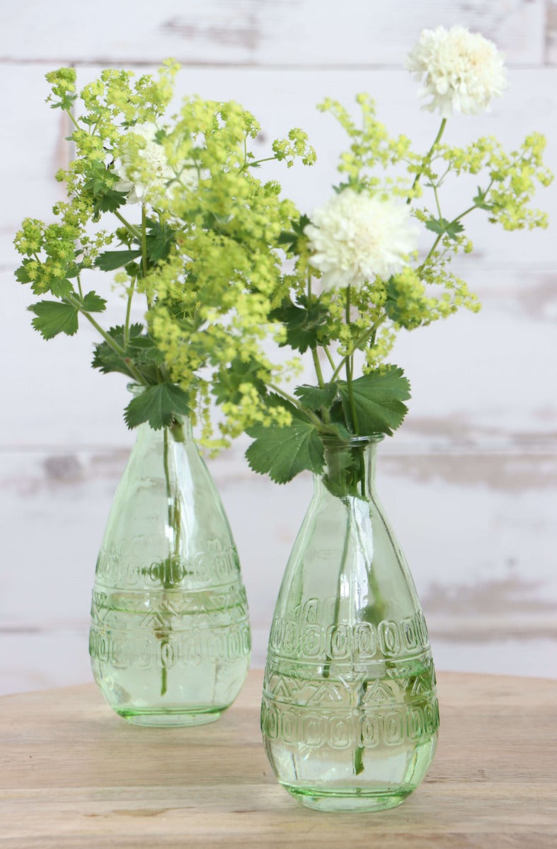 Bloemenvaasje Rome Ø7,5cm en 16cm hoog Groen - 12 st