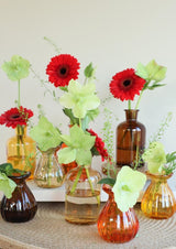 Bloemen vaas Ø70 h: 90 mm Assorti - 12 stuks