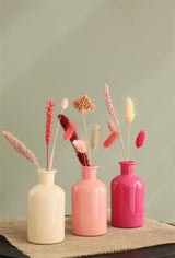 Glazen Fles Ø70 h: 120 mm Assorti Roze - 12 stuks