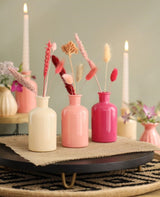 Glazen Fles Ø70 h: 120 mm Assorti Roze - 12 stuks