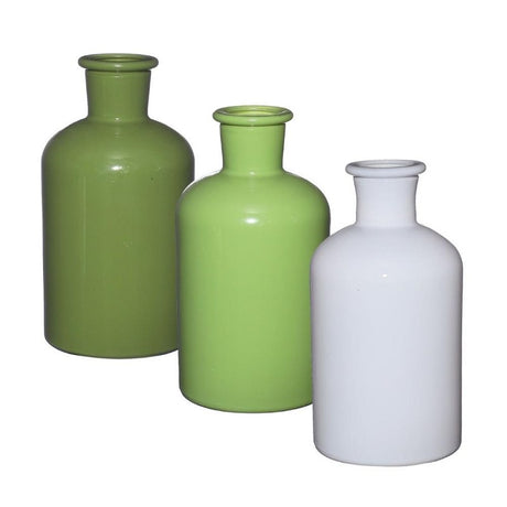 Glass bottle Ø70 h: 120 mm Assorti Green 
