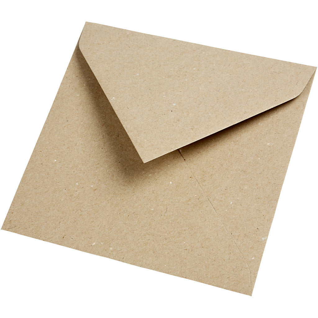 Gerecyclede Enveloppen Naturel 160x160mm 120 g - 50 st