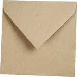 Gerecyclede Enveloppen Naturel 160x160mm 120 g - 50 st