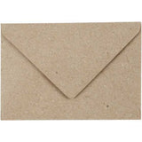 Gerecyclede Enveloppen Naturel C7 78x115mm, 120 g - 50 st