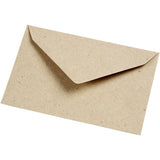 Gerecyclede Enveloppen Naturel C7 78x115mm, 120 g - 50 st