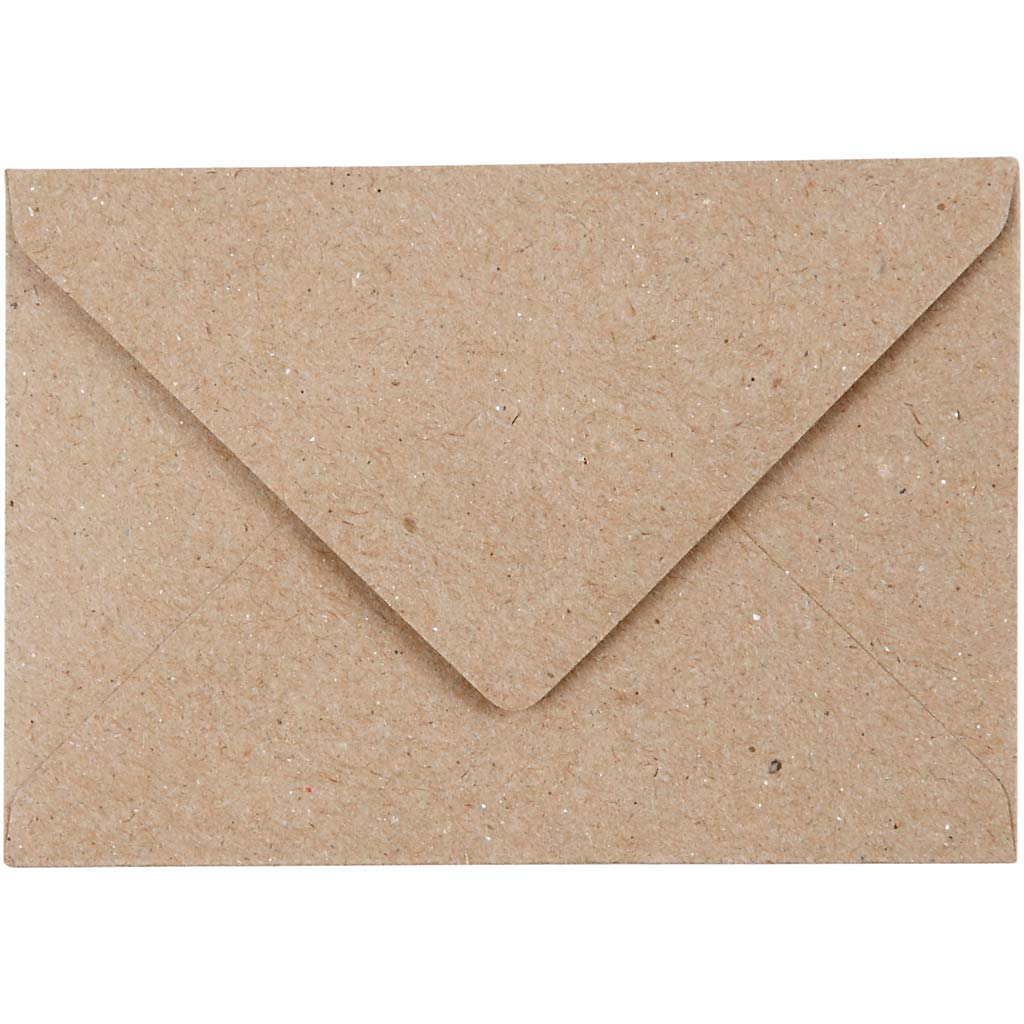 Gerecyclede Enveloppen Naturel C7 78x115mm, 120 g - 50 st