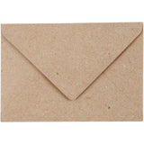 Gerecyclede Enveloppen Naturel C7 78x115mm, 120 g - 50 st