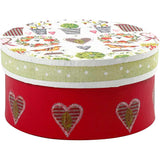 Ronde Dozen, D: 10+13+16 cm, H: 5+6.5+7.5 cm - 3 st