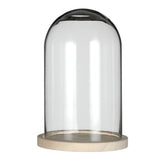Glass Dome with Wooden Base 170x250mm 