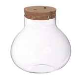Terrarium met kurk, accu en usb-c stekker Ø20,5 h.20 cm - 1 stuk