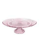 Cake Stand Glass Pink Ø180xH: 75 mm 