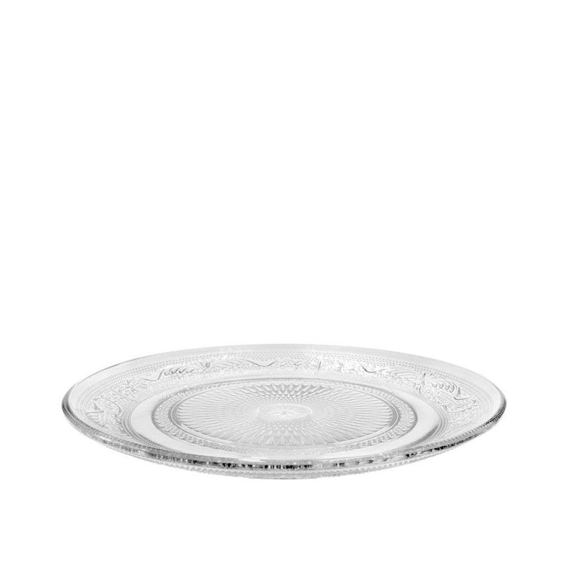 Glazen plaat Tess Ø18 h.2 cm transparant - 6 stuks