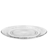 Glazen plaat Tess Ø29 h2 cm transparant - 6 stuks
