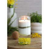 Pearlsand kaars 400gr mosgroen - 6 stuks