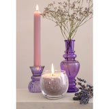 Pearlsand kaars 400gr lavendel - grijs - 6 stuks