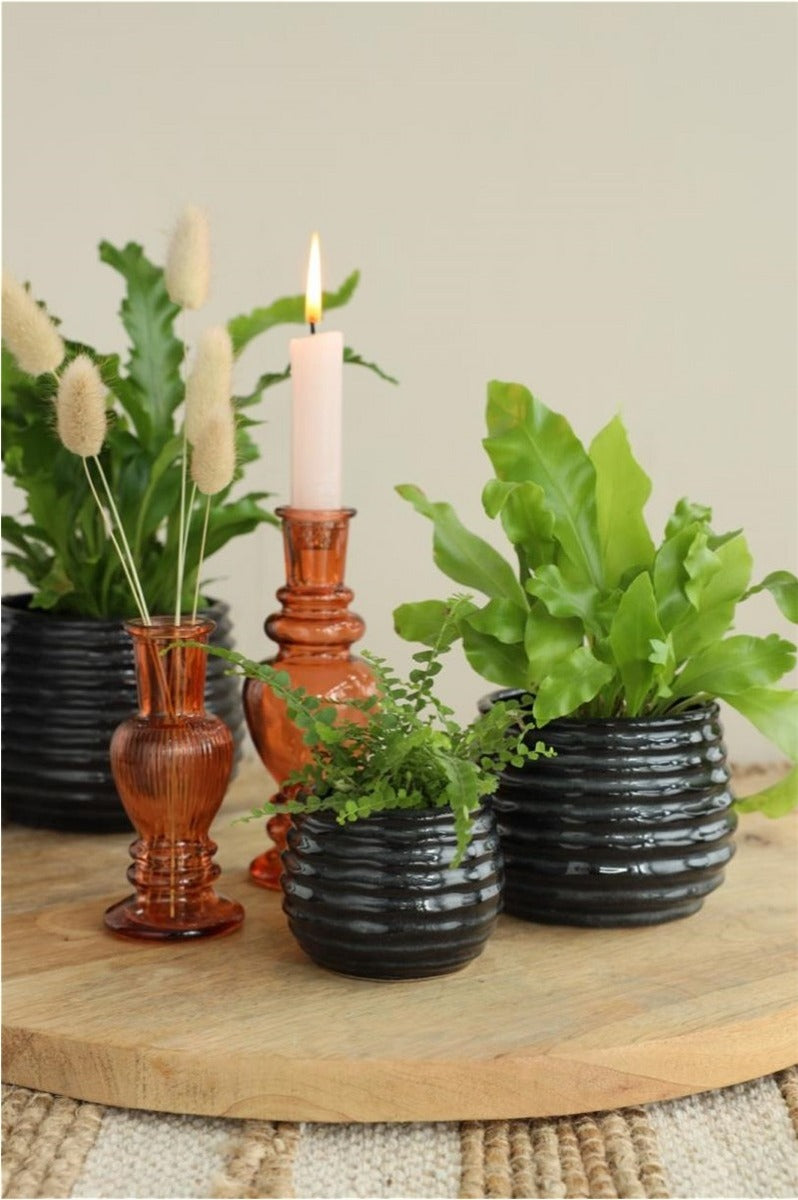 Pot Zwart Antraciet Rise Ø65 x h: 80 mm - 12 stuks