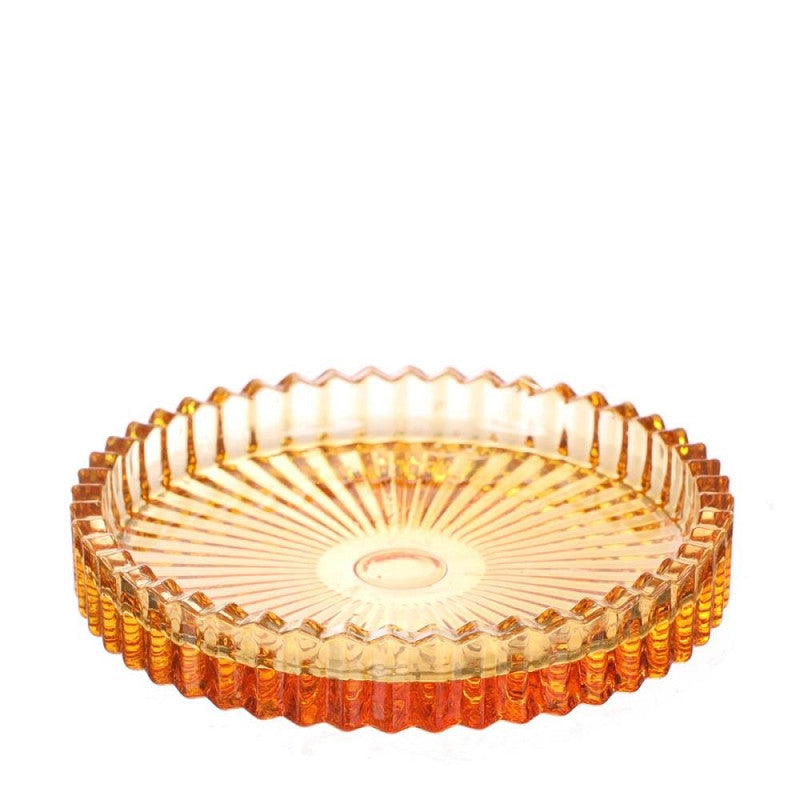 Glazen schaaltjes Kate Ø10 h.6,5 cm mosterdkleurige set 4 - 6 stuks
