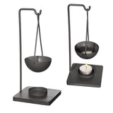 Geurblokhouder Metaal Zwart - 2 st