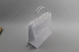 Paper Carry Bags White 320+120x410mm 