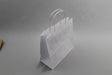 Paper Carry Bags White 260+120x350mm 
