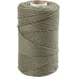 Macramé cord, moss green, L: 198 mtr, D: 2 mm, 330 g 