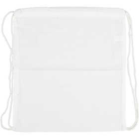 Tas met treksluiting, Wit, 37x41 cm, 130 g - 1 st