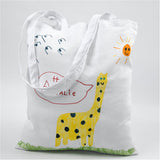 Tas van Katoen, Wit, licht Naturel, 135 g - 2 x 10 st