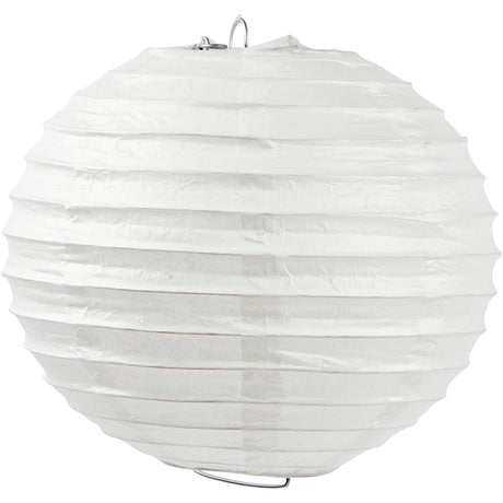 Rice paper lamp, white, Round, D: 35 cm 