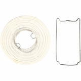 Papieren lamp, wit, d: 7,5 cm - 10 st