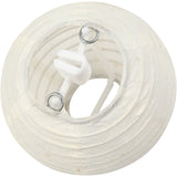 Papieren lamp, wit, d: 7,5 cm - 10 st