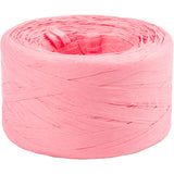 Paper raffia yarn, Light rose, W: 7