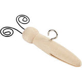 Houten Vlinder Lichaam, L: 5,5 cm, 15 mm, Dennenhout - 5 st