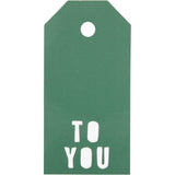 Manila Labels TO YOU Green 50x100mm 